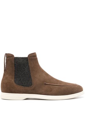 Henderson Baracco bottines en daim 20 mm - Marron