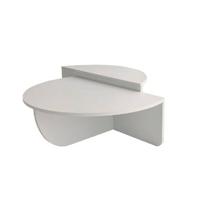 Giga Meubel - Salontafel Melamine Wit Rond - Ø90x35cm - Podium