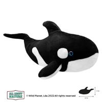 Pluche zwart/witte orka knuffel 38 cm speelgoed   -