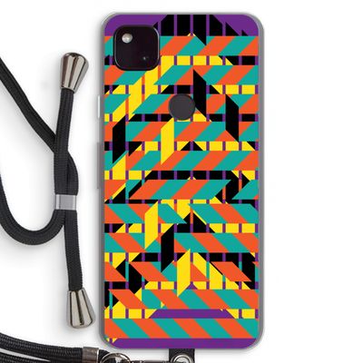 Skew Bee 2: Pixel 4a 5G Transparant Hoesje met koord