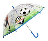 TOM paraplu Voetbal junior 45 cm glasvezel/polyester transparant - thumbnail