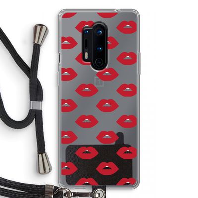 Lips: OnePlus 8 Pro Transparant Hoesje met koord