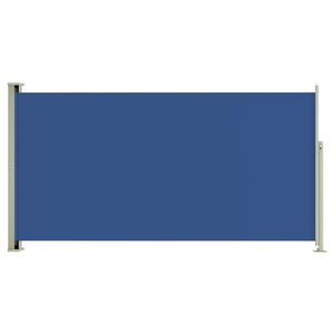 The Living Store Zijscherm Blauw - 160 x (0 - 300) cm - UV-bestendig Polyester