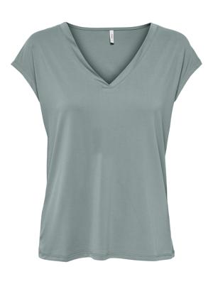 Only Onlfree Life S/s Mod.v-neck Top Jrs Noos T-shirt Korte Mouw Abyss