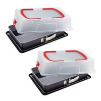 Set van 2 springvormen met deksel - DR oeTKER - Back-Idee Kreativ - 42 x 29 cm Set van 2 springvormen met deksel - DR oeTKER - Back-Idee Kreativ - 42 x 29 cm