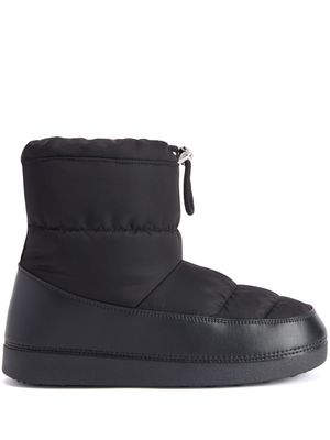 Giuseppe Zanotti bottines matelassées Aspen à lien de resserrage - Noir