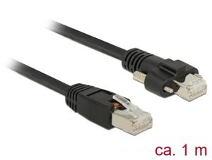 DeLOCK RJ45 plug > RJ45 plug met schroeven Cat.6 SSTP kabel 1 m