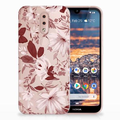Smartphone hoesje Nokia 4.2 Watercolor Flowers