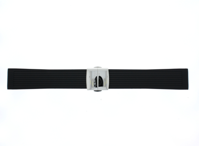 Horlogeband Certina C603019574 / C0144101705100A / C0144171705100A Rubber Zwart 22mm