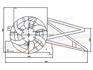Ventilator, condensator airconditioning 85017