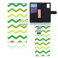 Samsung Galaxy A02s | M02s | Telefoon Hoesje | Zigzag Groen Samsung Galaxy A02s | M02s | Telefoon Hoesje | Zigzag Groen