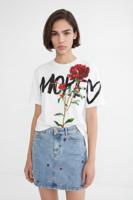 Denim minirok met mandala's - BLUE - 36