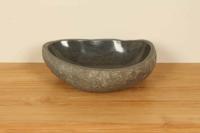 Flussstein Waschbecken RM030359, 46x35x15 cm