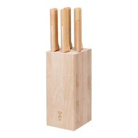 OPINEL - Parrallele - Messenset 6-dlg (5 messen en beukenhouten blok)