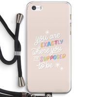 Right Place: iPhone 5 / 5S / SE Transparant Hoesje met koord