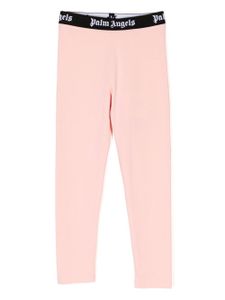 Palm Angels Kids legging à bande logo - Rose