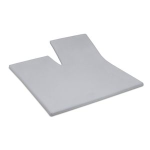 Damai Splittopper Single Split Hoeslaken Biologisch Katoen Satijn - light grey 160x210cm