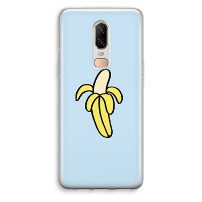Banana: OnePlus 6 Transparant Hoesje