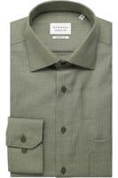 ETERNA Comfort Fit Overhemd groen, Gestructureerd