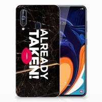 Samsung Galaxy A60 | Siliconen hoesje | met naam Already Taken Black