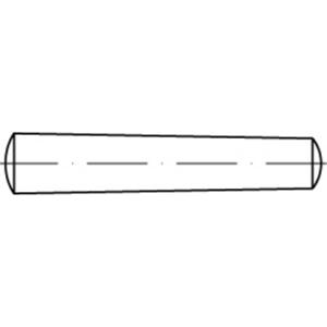 TOOLCRAFT TO-9982173 Conische pen 20 mm Staal 10 stuk(s)