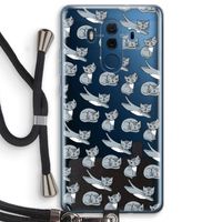 Poezen: Huawei Mate 10 Pro Transparant Hoesje met koord