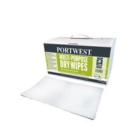 Portwest IW90 Multi Purpose Dry Wipes (150) - thumbnail