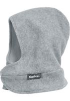 Playshoes fleece bivakmuts met sjaal uni grijs Maat - thumbnail