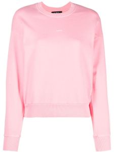 A.P.C. sweat Steve à logo imprimé - Rose