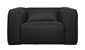WOOOD Exclusive Fauteuil 'Bean' Met Kussen, kleur Donkergrijs Gemeleerd