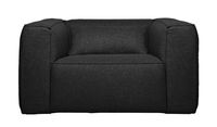 WOOOD Exclusive Fauteuil 'Bean' Met Kussen, kleur Donkergrijs Gemeleerd
