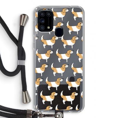 Doggy: Samsung Galaxy M31 Transparant Hoesje met koord