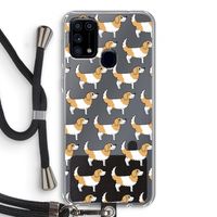Doggy: Samsung Galaxy M31 Transparant Hoesje met koord Doggy: Samsung Galaxy M31 Transparant Hoesje met koord