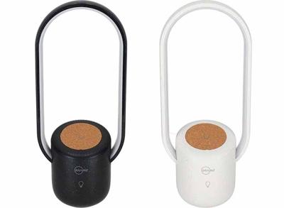 BRAINZ Draadloze tafellamp Sef - USB-C Lader - Draadloze oplader - Ovaal - Zwart, Wit