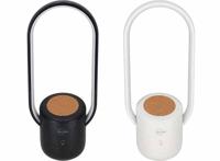 BRAINZ Draadloze tafellamp Sef - USB-C Lader - Draadloze oplader - Ovaal - Zwart, Wit