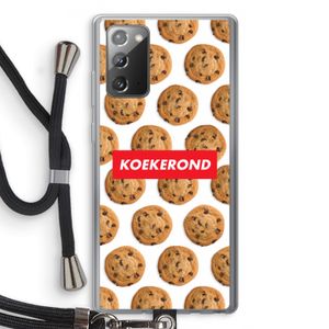 Koekerond: Samsung Galaxy Note 20 / Note 20 5G Transparant Hoesje met koord