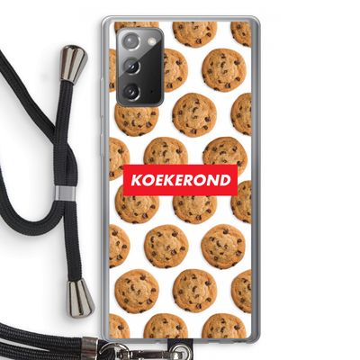 Koekerond: Samsung Galaxy Note 20 / Note 20 5G Transparant Hoesje met koord