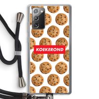 Koekerond: Samsung Galaxy Note 20 / Note 20 5G Transparant Hoesje met koord