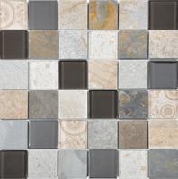 Mozaïek tegels Elementen Beige 30x30 - Vierkant Wandtegels Glas Mozaïek tegels Elementen Beige 30x30 - Vierkant Wandtegels Glas