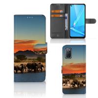 OPPO A72 | OPPO A52 | Telefoonhoesje | Met pasjeshouder | Olifanten