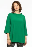 Yoek Shirt A-lijn met turtle neck | Groen | Maat 46/48 Yoek Shirt A-lijn met turtle neck | Groen | Maat 46/48