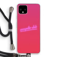 Vice Glow: Pixel 4 Transparant Hoesje met koord