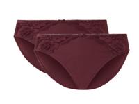 esmara 2 Dames onderbroeken (Rood, XL (48/50))