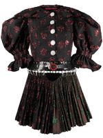 Chopova Lowena Mini-jurk met pofmouwen - Zwart - thumbnail