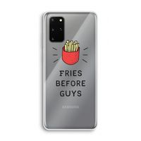 Fries before guys: Samsung Galaxy S20 Plus Transparant Hoesje