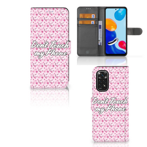 Xiaomi Redmi Note 11/11S Portemonnee Hoesje Flowers Pink DTMP