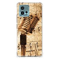 otorola Moto G72 Anti-shock Hoesje met foto Bladmuziek