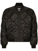 Dolce & Gabbana veste bomber matelassée à logo DG - Noir - thumbnail