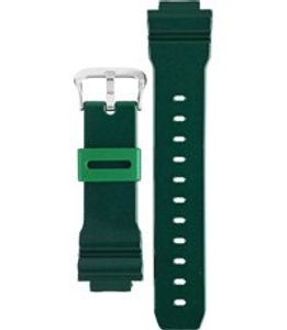 Horlogeband Casio 10332043 / DW-5600CC-3 / DW-6900CC-3 Kunststof/Plastic Groen 16mm