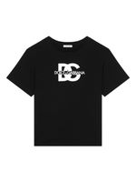 Dolce & Gabbana Kids t-shirt en coton à logo imprimé - Noir - thumbnail